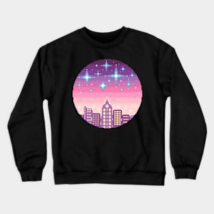 Skyline Pixel Art Crewneck Sweatshirt